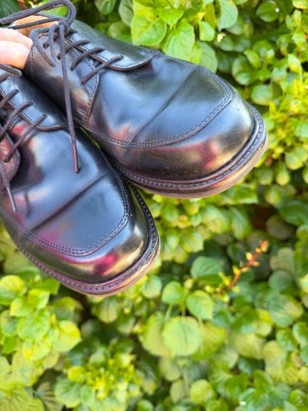 ECCO Men’s Black Leather Derby Oxford Shoes EU 43 US 9-9.5